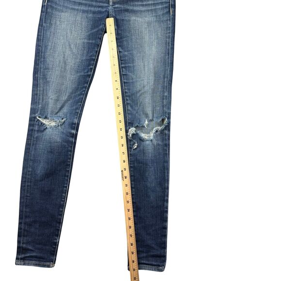 Buckle Black Jeans Women's 26x32 Blue Skinny Ankle Denim Shaping Pockets Pants - Picture 10 of 12